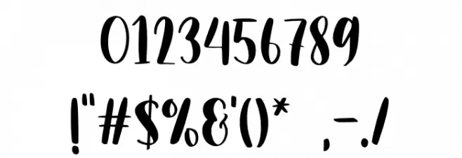 Home Crafts Font OTHER CHARS