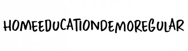 Home Education DEMO Regular  Frei Schriftart Herunterladen