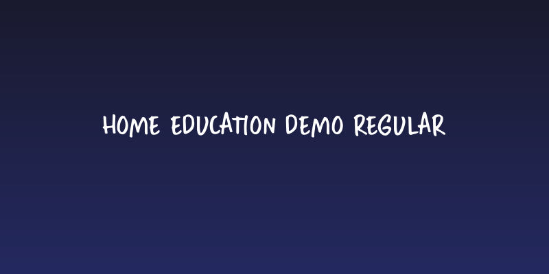 Home Education DEMO Regular Social Header