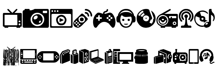 Home Entertainment Font OTHER CHARS