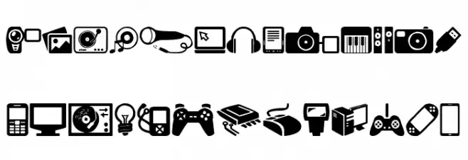Home Entertainment خط أحرف كبيرة