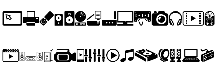Home Entertainment Font LOWERCASE