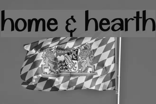 Home & Hearth Font examples