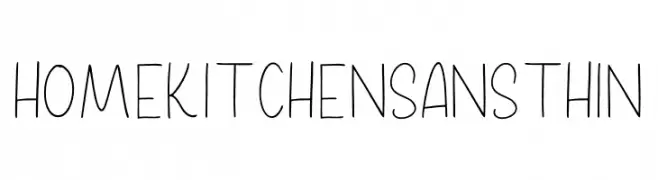 Home Kitchen Sans Thin  Descarca Fonturi Gratis