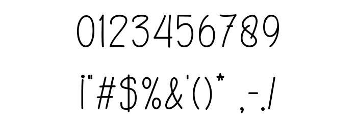 Home Kitchen Font OTHER CHARS
