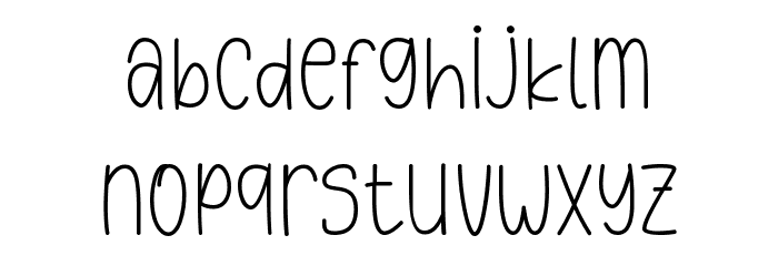 Home Kitchen Font LOWERCASE
