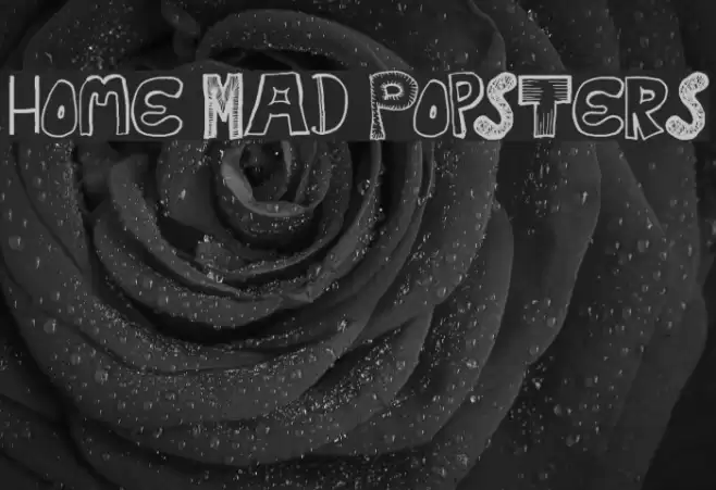 Home Mad Popsters Font examples