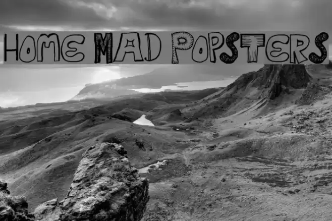 Home Mad Popsters Font examples