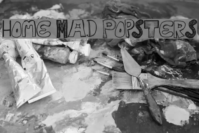 Home Mad Popsters Font examples