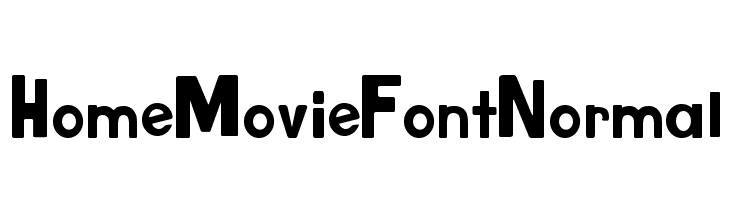 Home Movie Font Normal  フリーフォントのダウンロード