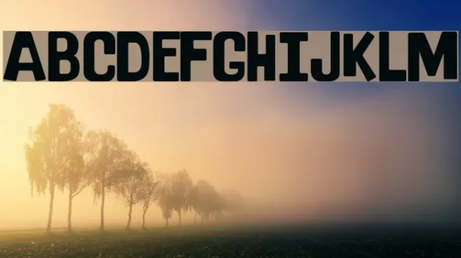 Home Movie Font Normal Example 2
