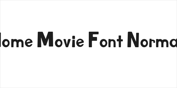 Home Movie Font Normal Logo