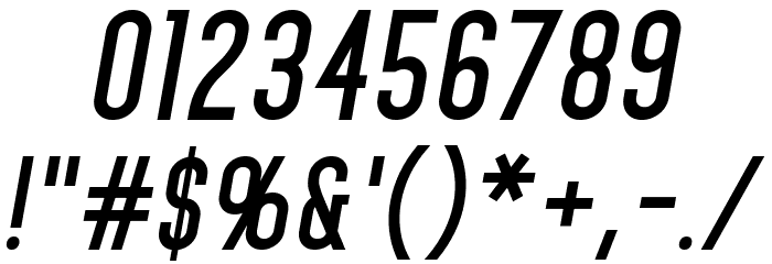 Home Planet BB Bold Italic Font OTHER CHARS