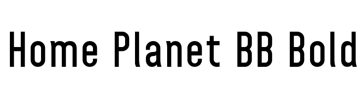 Home Planet BB Bold Font