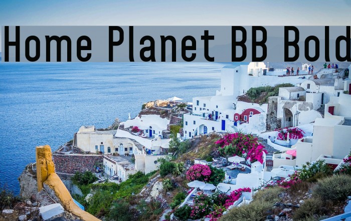 Home Planet BB Bold Font examples