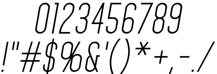 Home Planet BB Italic Font OTHER CHARS
