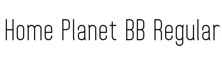 Home Planet BB Regular  Frei Schriftart Herunterladen