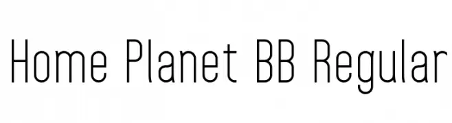 Home Planet BB Regular  नि: शुल्क फ़ॉन्ट्स डाउनलोड