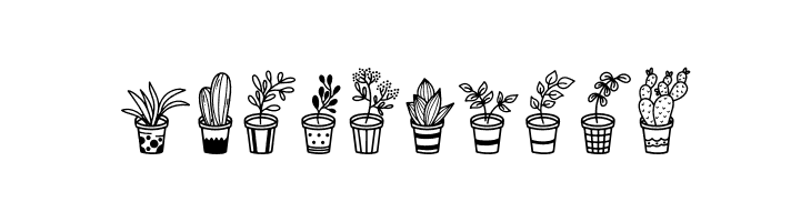 Home Plants  Free Fonts Download