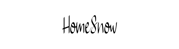Home Snow  font caratteri gratis