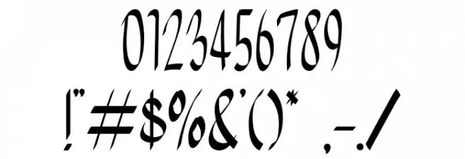 Home Snow Font OTHER CHARS