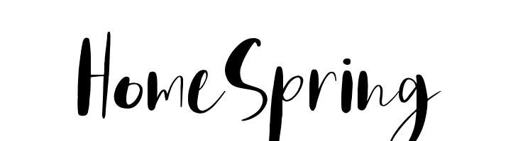 Home Spring  免费字体下载