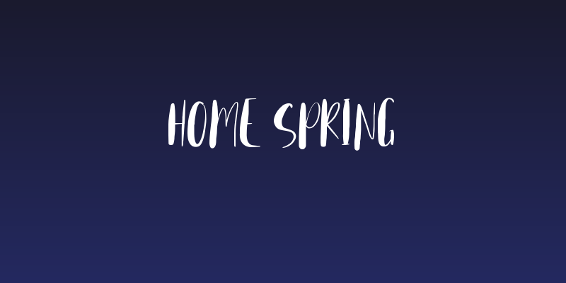 Home Spring Social Header