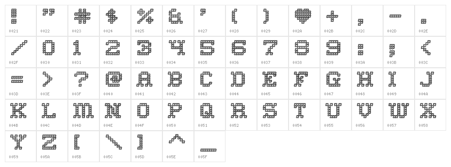 Home Sweet Home Outline Character Map
