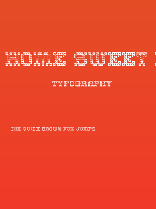 Home Sweet Home Outline Poster