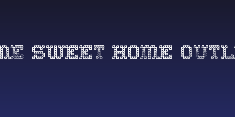 Home Sweet Home Outline Social Header
