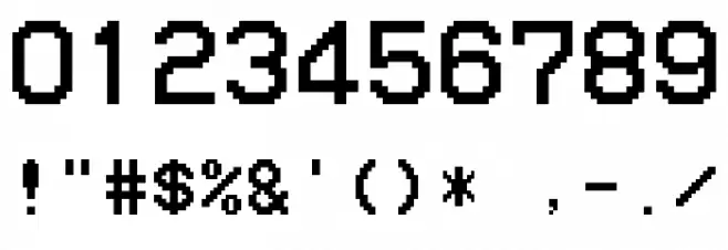 Home Video Font OTHER CHARS