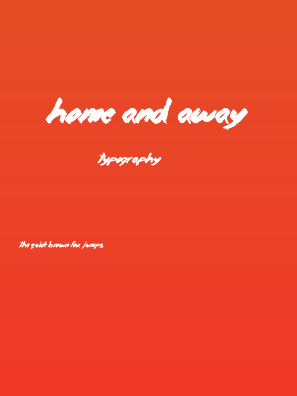 Home and Away Poster