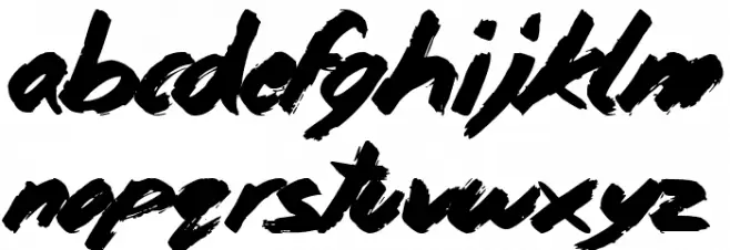 Home and Away Font LOWERCASE
