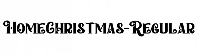 HomeChristmas-Regular  नि: शुल्क फ़ॉन्ट्स डाउनलोड