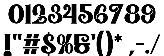 HomeChristmas-Regular Font OTHER CHARS