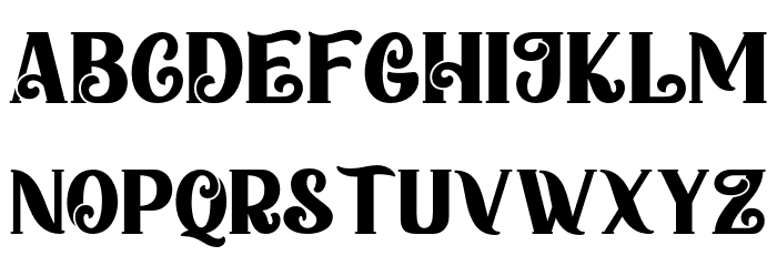 HomeChristmas-Regular Font LOWERCASE