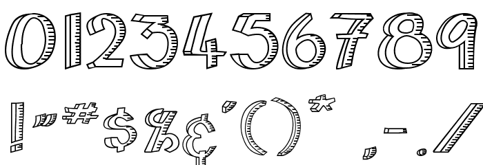 Home&Hearth-OutlineBold Font OTHER CHARS