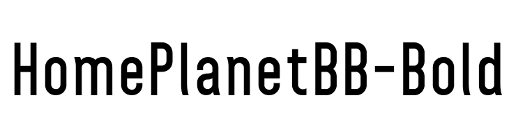 HomePlanetBB-Bold Font