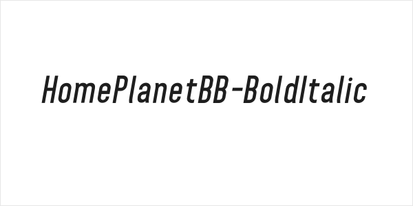 HomePlanetBB-BoldItalic Logo