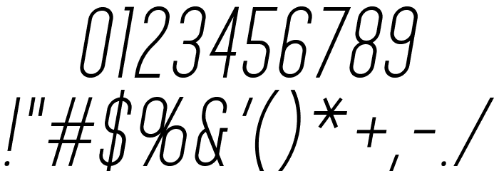 HomePlanetBB-Italic Font OTHER CHARS