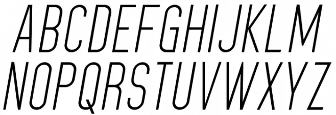 HomePlanetBB-Italic Caratteri MAIUSCOLE