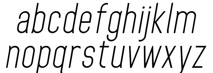 HomePlanetBB-Italic Font LOWERCASE
