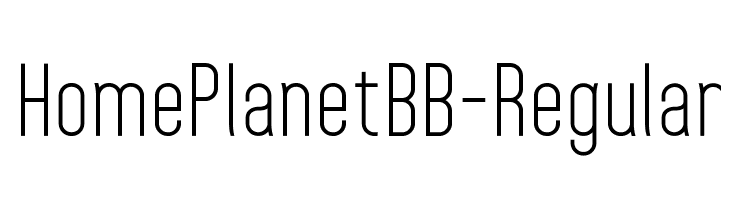 HomePlanetBB-Regular  les polices de caractères gratuit tlcharger