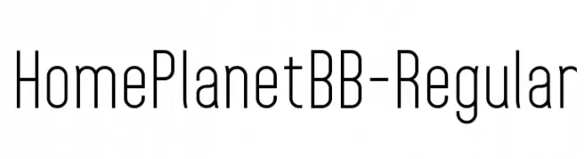 HomePlanetBB-Regular  تنزيل الخطوط