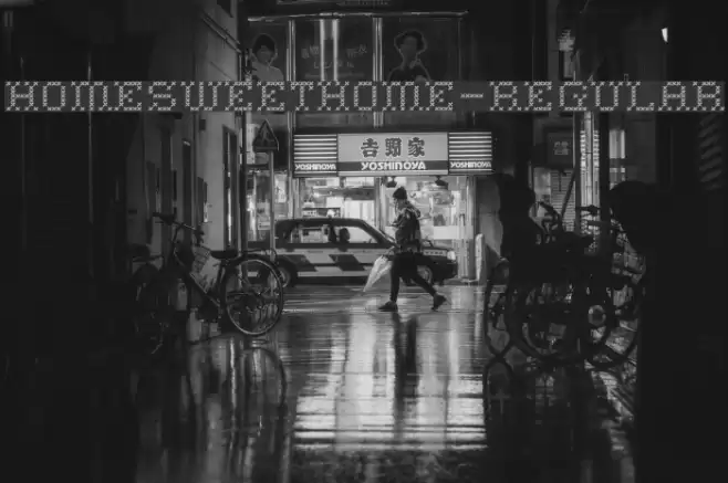 HomeSweetHome-Regular फ़ॉन्ट examples