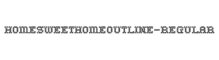 HomeSweetHomeOutline-Regular  Скачать бесплатные шрифты