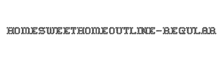 HomeSweetHomeOutline-Regular  font caratteri gratis