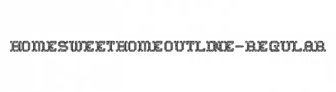 HomeSweetHomeOutline-Regular  Скачать бесплатные шрифты