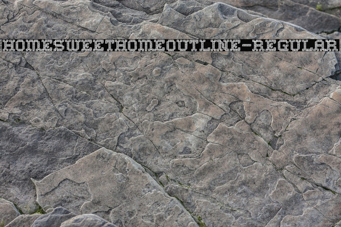 HomeSweetHomeOutline-Regular Font examples