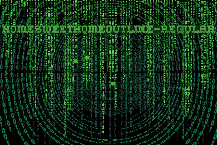 HomeSweetHomeOutline-Regular Example 1